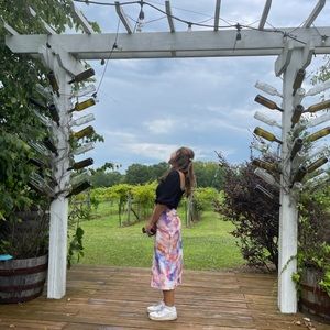 Colorful, long skirt